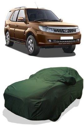 Coxtor Car Cover For Tata Safari Dicor (With Mirror Pockets)(Green)