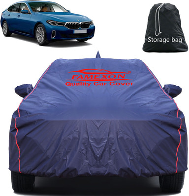 FAMEXON Car Cover For BMW 6 Series (With Mirror Pockets)(Black)