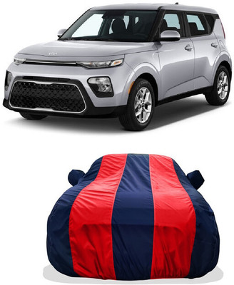 Tricway Car Cover For Kia Soul (With Mirror Pockets)(Red, Blue)