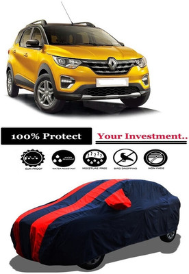 Amexride Car Cover For Renault Triber RXZ Petrol (With Mirror Pockets)(Red)