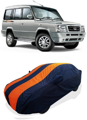 Coxtor Car Cover For Tata Sumo Gold GX (With Mirror Pockets)(Orange)