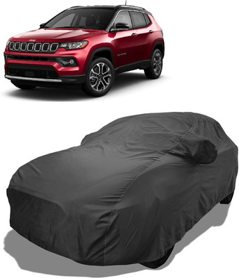 Coxtor Car Cover For Jeep Compass 1.4 Sport Petrol (With Mirror Pockets)(Grey)