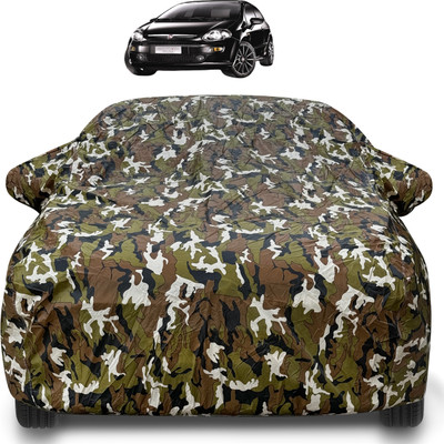 Caronix Car Cover For Fiat Punto Evo (With Mirror Pockets)(Brown)