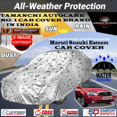 Tamanchi Autocare Car Cover For Maruti Suzuki Esteem(Silver)