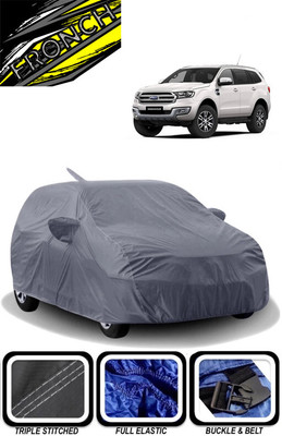 FRONCH Car Cover For Ford Endeavour (With Mirror Pockets)(Grey)