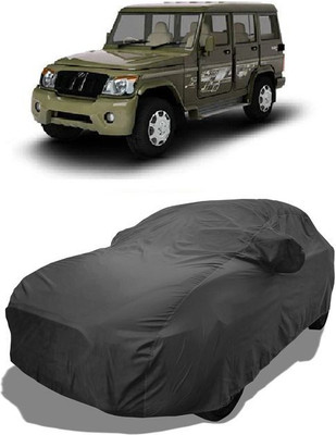QLAX Car Cover For Maruti Bolero Plus - Non-AC BSIII PS (With Mirror Pockets)(Grey)