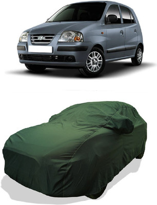 Coxtor Car Cover For Hyundai Santro Xing GL PLUS (With Mirror Pockets)(Green)