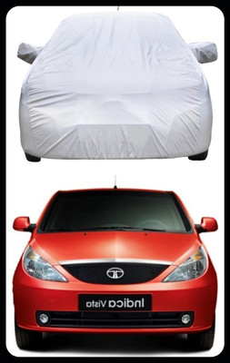 QLAX Car Cover For Maruti Indica Vista (With Mirror Pockets)(Silver, For 2015, 2016, 2017, 2018 Models)