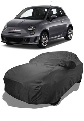 Coxtor Car Cover For Fiat 500 (With Mirror Pockets)(Grey)