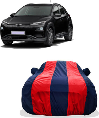 Tricway Car Cover For Hyundai Kona Electric Premium Electric (With Mirror Pockets)(Red)