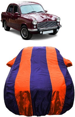 Wegather Car Cover For Hindustan Motors Ambassador MPFi (With Mirror Pockets)(Orange)