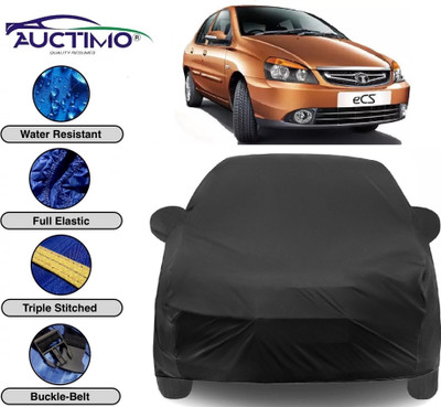AUCTIMO Car Cover For Tata Indigo eCS (With Mirror Pockets)(Black)