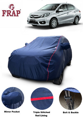 Frap Car Cover For Honda Amaze (With Mirror Pockets)(Blue, For 2013, 2014, 2015, 2016, 2017 Models)