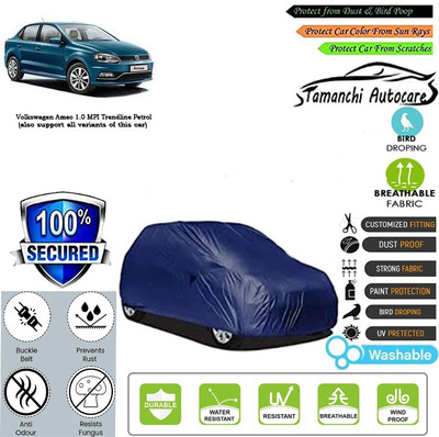 Tamanchi Autocare Car Cover For Volkswagen Ameo 1.0 MPI Trendline Petrol(Blue)