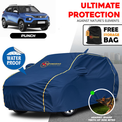AUTOMOZEXO Car Cover For Toyota Universal For Car (With Mirror Pockets)(Grey)