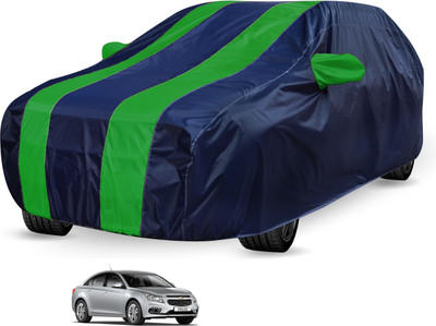 Auto Hub Car Cover For Chevrolet Cruze (Without Mirror Pockets)(Black, Green)
