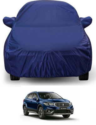 Auto Hub Car Cover For Maruti Suzuki S-Cross (With Mirror Pockets)(Blue)