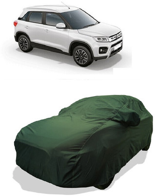 Coxtor Car Cover For Maruti Suzuki Vitara Brezza ZXI Plus AT Dual Tone Petrol (With Mirror Pockets)(Green)