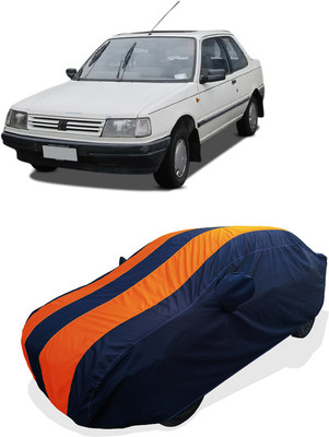 Coxtor Car Cover For Peugeot 309 GL (With Mirror Pockets)(Orange)