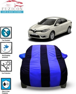 FUZICON Car Cover For Renault Fluence (With Mirror Pockets)(Blue)