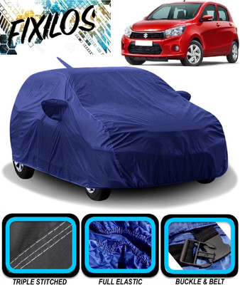 FIXILOS Car Cover For Maruti Suzuki Celerio (With Mirror Pockets)(Blue)