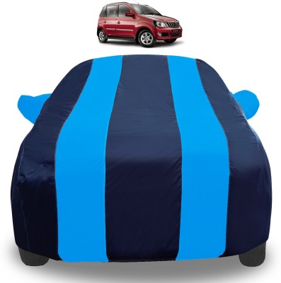 Auto Hub Car Cover For Mahindra Quanto (With Mirror Pockets)(Blue)