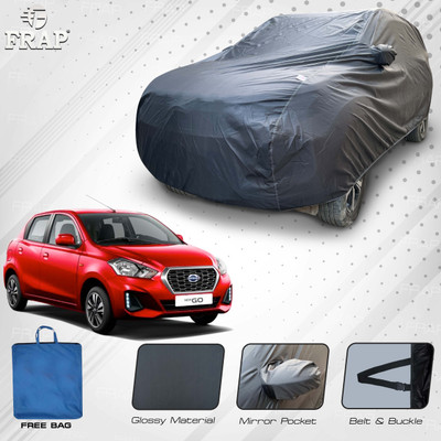 Frap Car Cover For Datsun GO NXT (With Mirror Pockets)(Grey)