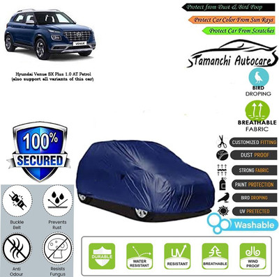 Tamanchi Autocare Car Cover For Hyundai Venue SX Plus 1.0 AT Petrol(Blue)