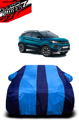 J S R Car Cover For Tata Nexon 1.2 Revotron XZA Plus (With Mirror Pockets)(Blue)