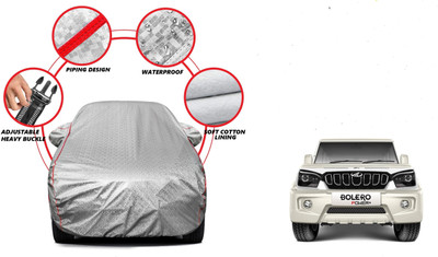 Auto Oprema Car Cover For Mahindra Bolero (With Mirror Pockets)(Silver)
