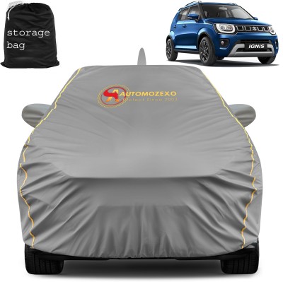 SPMOTIVE Car Cover For Maruti Ignis (With Mirror Pockets)(Grey)