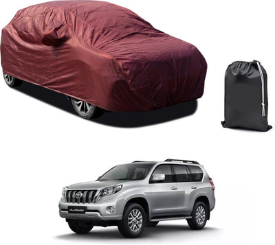 PAGORA Car Cover For Toyota Land Cruiser Prado VX L (With Mirror Pockets)(Maroon)
