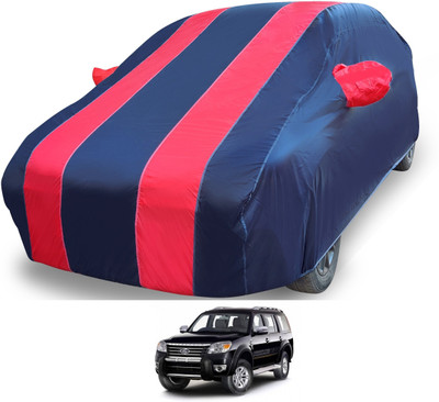 MOCKHE Car Cover For Ford Endeavour (With Mirror Pockets)(Red)
