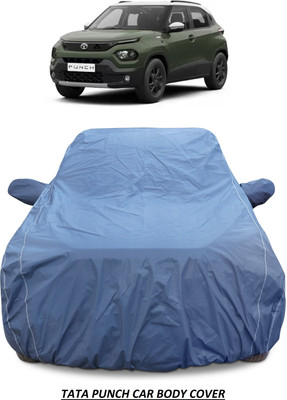 AUTOFIT Car Cover For Tata Punch (With Mirror Pockets)(Blue)