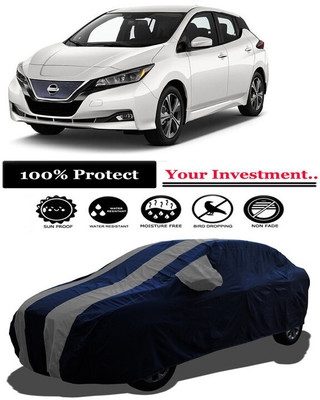 Amexride Car Cover For Nissan Leaf EV (With Mirror Pockets)(Grey)