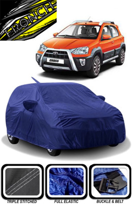 FRONCH Car Cover For Toyota CROSS (With Mirror Pockets)(Blue)