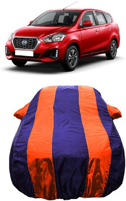 Wegather Car Cover For Datsun Go Plus T CVT Petrol (With Mirror Pockets)(Orange)