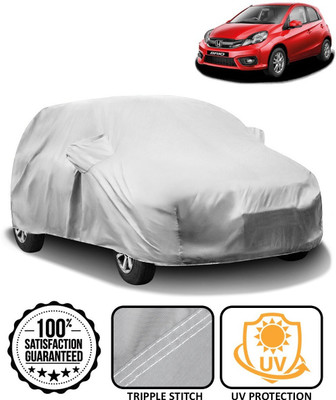 CARNEST Car Cover For Honda Brio (With Mirror Pockets)(Silver)