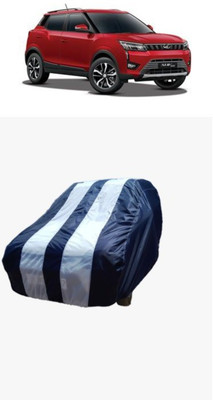 ATBROTHERS Car Cover For Mahindra XUV300 W8 AMT Diesel (Without Mirror Pockets)(White, Blue)
