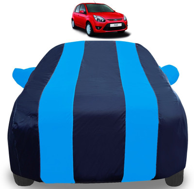 Auto Hub Car Cover For Ford Figo (With Mirror Pockets)(Blue)