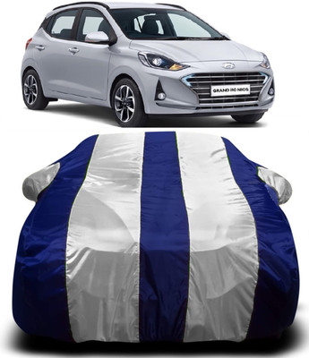 S Shine Max Car Cover For Hyundai Grand i10 Nios (With Mirror Pockets)(Multicolor)