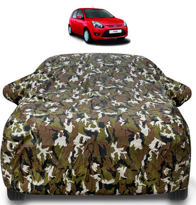 Auto Hub Car Cover For Ford Figo (With Mirror Pockets)(Brown)