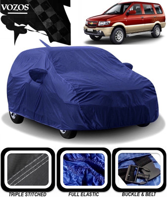 VOZOS Car Cover For Chevrolet Tavera (With Mirror Pockets)(Blue)