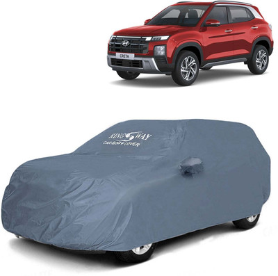 Kingsway Car Cover For Hyundai Creta (With Mirror Pockets)(Grey, For 2024 Models)