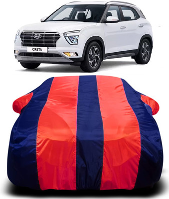 AXLOZ Car Cover For Hyundai Creta (With Mirror Pockets)(Multicolor)