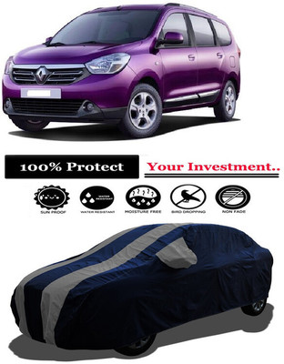Amexride Car Cover For Renault Lodgy 85PS RxE 7 Seater Diesel (With Mirror Pockets)(Grey)