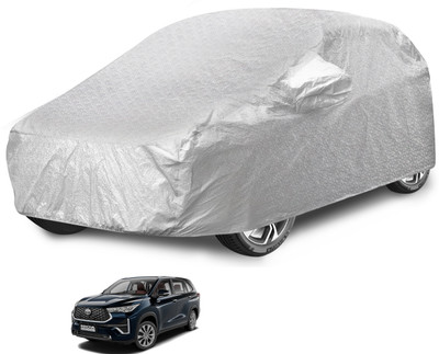 Auto Hub Car Cover For Toyota Innova Hycross (With Mirror Pockets)(Silver)