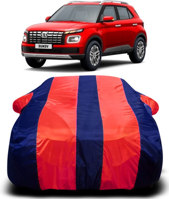 AXLOZ Car Cover For Hyundai Venue (With Mirror Pockets)(Multicolor)