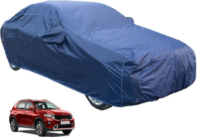 Auto Hub Car Cover For Kia Sonet (With Mirror Pockets)(Blue)