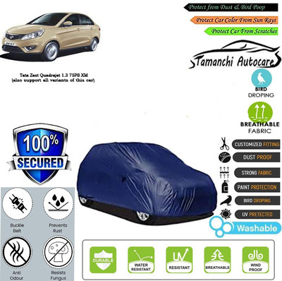 Tamanchi Autocare Car Cover For Tata Zest Quadrajet 1.3 75PS XM(Blue)